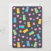 Gummy Beer Kleurrijke Jelly Snoep Baby shower Bedankkaart (Achterkant)