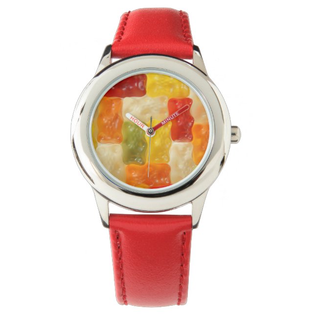 gummy beer patchwork horloge (Voorkant)