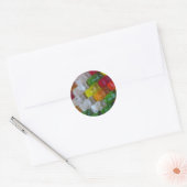 Gummy Beer Patroon Ronde Sticker (Envelop)