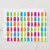 Gummy Beer Pattern Kind's verjaardagsuitnodiging Kaart (Achterkant)