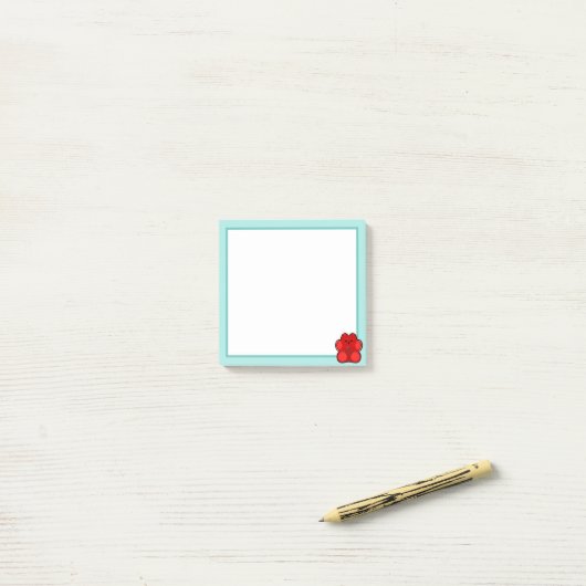 Gummy Beer Red Post-it® Notes (Op bureau)