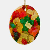 Gummy Beer Regenboogkleurig Snoep Keramisch Ornament (Rechts)