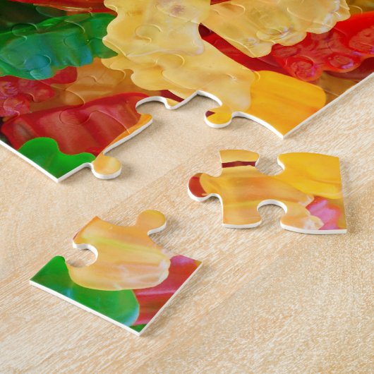 Gummy Beer Regenboogkleurig Snoep Legpuzzel (Zijkant)