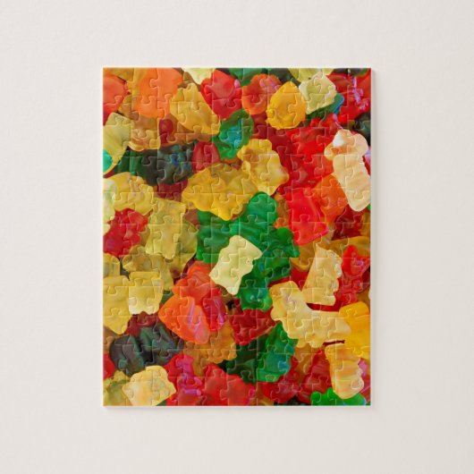 Gummy Beer Regenboogkleurig Snoep Legpuzzel (Verticaal)