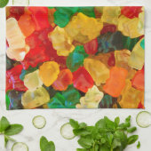 Gummy Beer Regenboogkleurig Snoep Theedoek (Gevouwen)