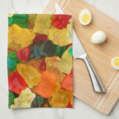 Gummy Beer Regenboogkleurig Snoep Theedoek (Quarter Fold)