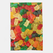 Gummy Beer Regenboogkleurig Snoep Theedoek (Verticaal)