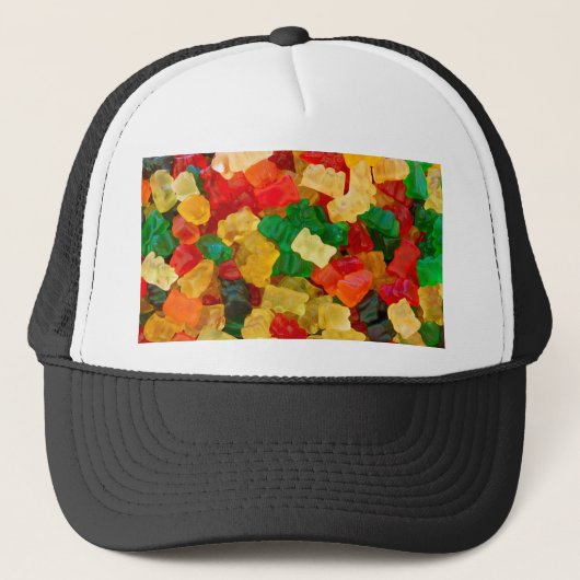 Gummy Beer Regenboogkleurig Snoep Trucker Pet (Voorkant)