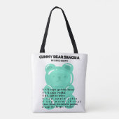 Gummy Beer Sangria Ingrediënten Tote Bag (Achterkant)