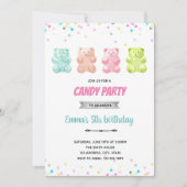 Gummy beer snoep-uitnodiging kaart (Voorkant)