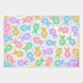 Gummy Beer Wrapping Paper Flat Sheet Set van 3 (Voorkant 2)