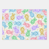 Gummy Beer Wrapping Paper Flat Sheet Set van 3 (Voorkant 3)