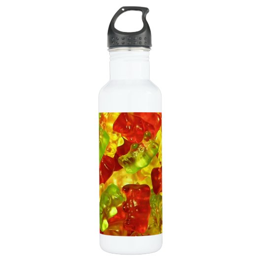 Gummy beren, flesje waterfles  (Voorkant)