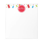 Gummy Beren Food Monogram Notitieblok (Voorkant)