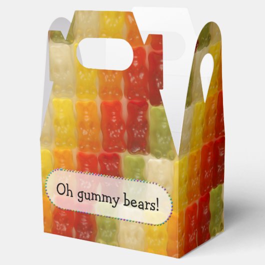 Gummy beren - gunst box bedankdoosjes (Geopend)