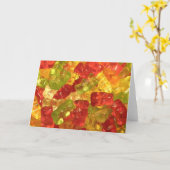 Gummy Beren Kaart (Gele Bloem)