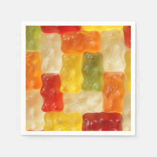 gummy beren papieren servetten