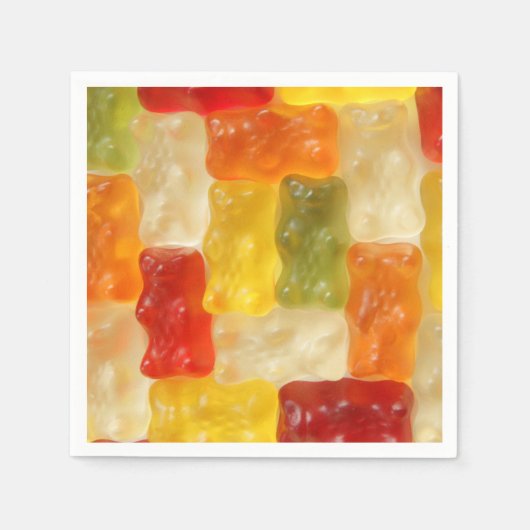 gummy beren papieren servetten (Voorkant)