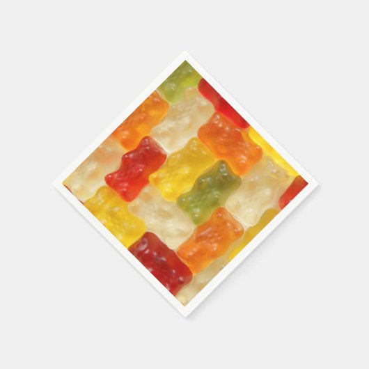 gummy beren papieren servetten (Hoek)