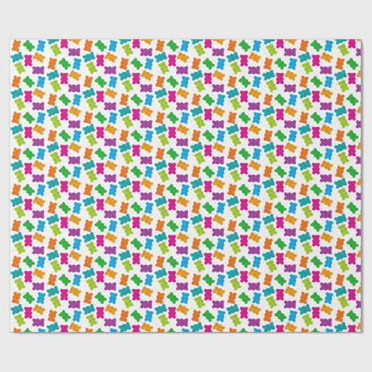 Gummy Beren Patroon Cadeaupapier (Vlak)