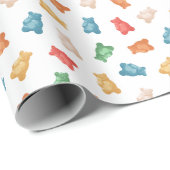 Gummy Beren Patroon Cadeaupapier (Rol Hoek)