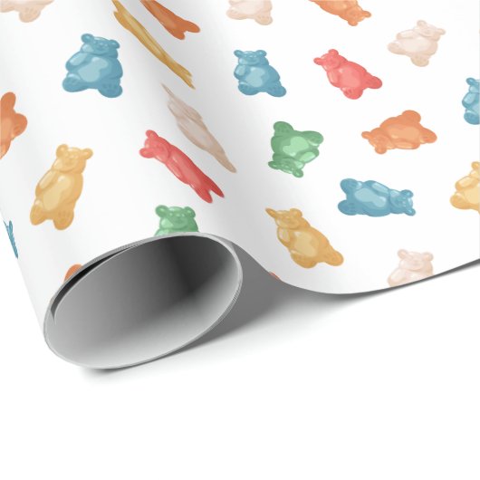 Gummy Beren Patroon Cadeaupapier (Rol Hoek)