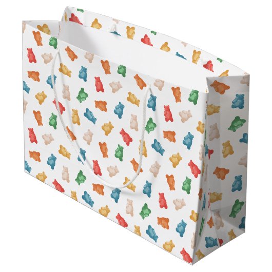 Gummy Beren Patroon Groot Cadeauzakje (Achterkant Gekanteld)