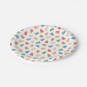 Gummy Beren Patroon Papieren Bordje (Gekanteld)