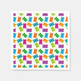 Gummy Beren Patroon Servet