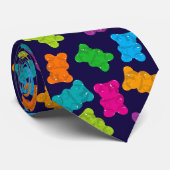 Gummy Beren Patroon Stropdas (Opgerold)