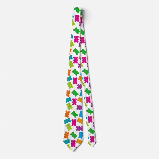 Gummy Beren Patroon Stropdas (Voorkant)