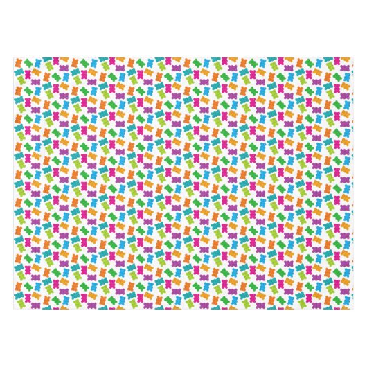 Gummy Beren Patroon Tafelkleed (Voorkant (Horizontaal))