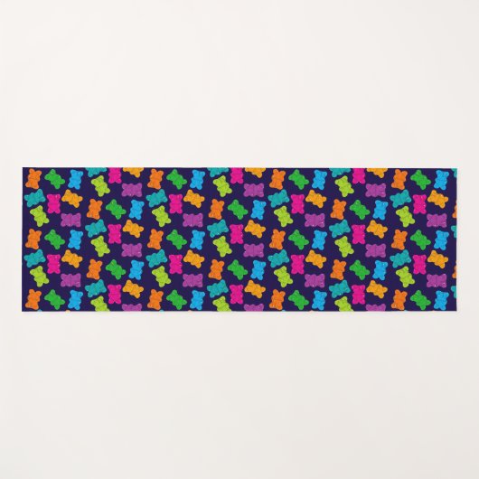 Gummy Beren Patroon Yogamat (Voorkant (horizontaal))