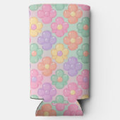 Gummy Candy Floral Personalized Slim Can Cooler (Achterkant)