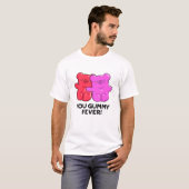 Gummy Fever Funny Snoep Pun T-shirt (Voorkant volledig)
