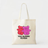 Gummy Fever Funny Snoep Pun Tote Bag (Voorkant)