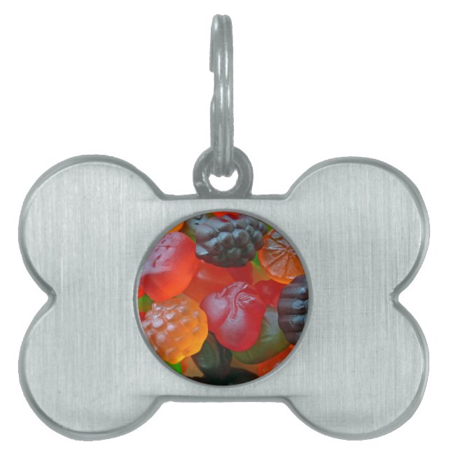 Gummy Fruit Huisdieren Naamplaatje (voorkant)