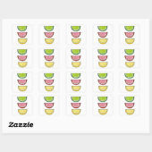 Gummy Fruit Snoep Passover Jelly Fruit Slicks Vierkante Sticker (Vel)