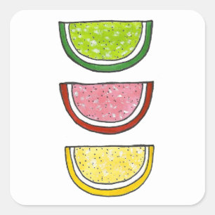 Gummy Fruit Snoep Passover Jelly Fruit Slicks Vierkante Sticker