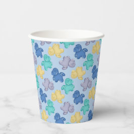 Gummy Horses Glaciale Bes Icy Blue Papieren Bekers