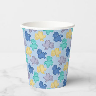 Gummy Horses Glaciale Bes Icy Blue Papieren Bekers