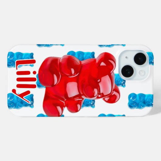 Gummy Jelly  Case-Mate iPhone Case (Achterkant (horizontaal))