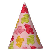 Gummy Koe Tropisch Fruit Roze Feesthoedjes (Rechts)