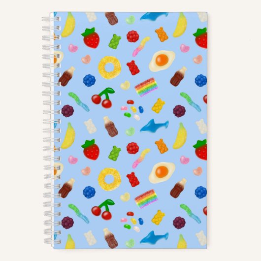 Gummy Liefhebber Blauw Notitieboek (Voorkant)