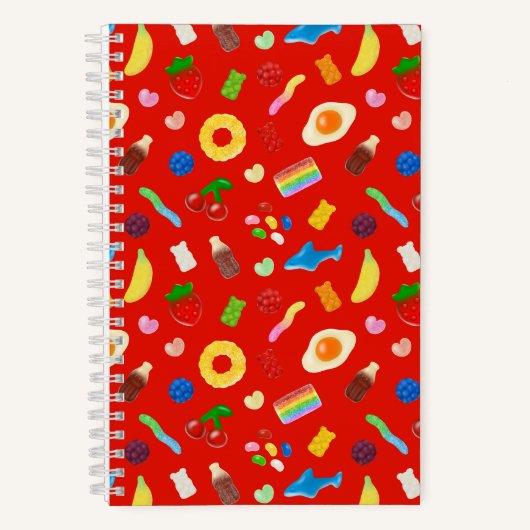 Gummy Lover Rood Notitieboek (Voorkant)