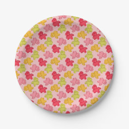 Gummy Paarden Tropisch Fruit Roze Papieren Bordje