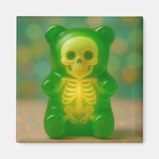 gummy skeleton Beer magnet (Voorkant)
