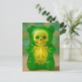 gummy skeleton Beer magnet Briefkaart (Staand voorkant)