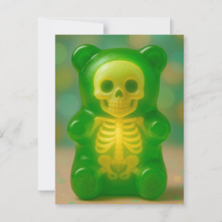 gummy skeleton Beer magnet Briefkaart