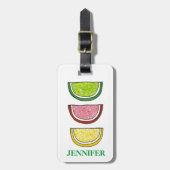 Gummy Snoep Citrus Fruit Slices Passover Sweets Bagagelabel (Voorkant verticaal)